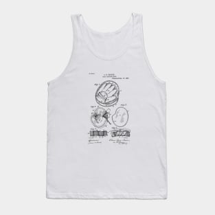 Baseball Glove Patent Drawing Tank Top